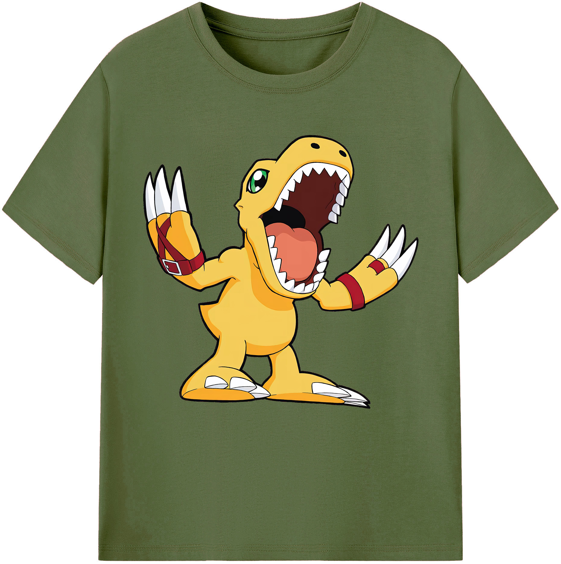 （画像用） Digimon デジタルモンスター/デジモン 綿100％半袖Tシャツ（フロントプリント）